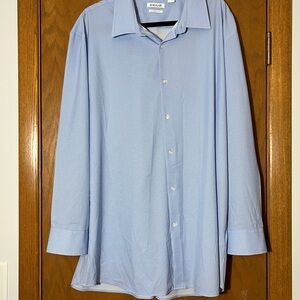 Worn once, dress shirt, blue